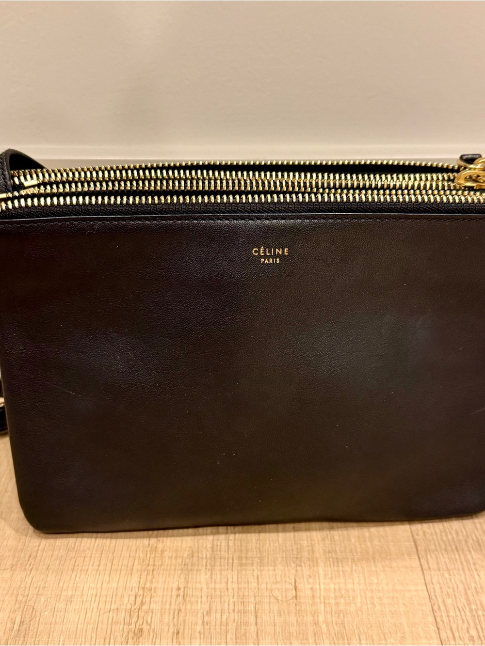 Celine Black Leather Small Trio Crossbody Bag - Picture 6 of 13